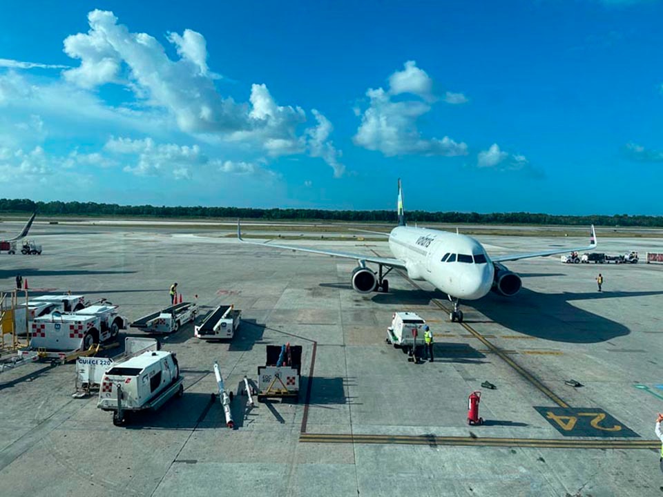 Aeropuerto de Cancún Registra Descenso en Operaciones en la Segunda Semana del Año