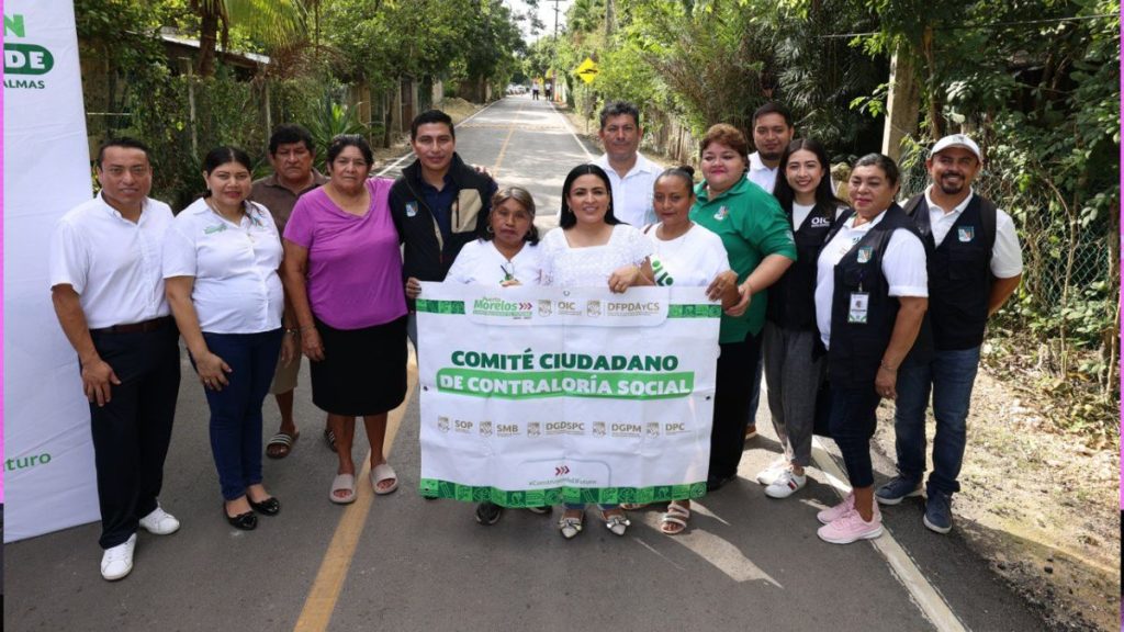 Entregan pavimentación histórica en Leona Vicario, Puerto Morelos
